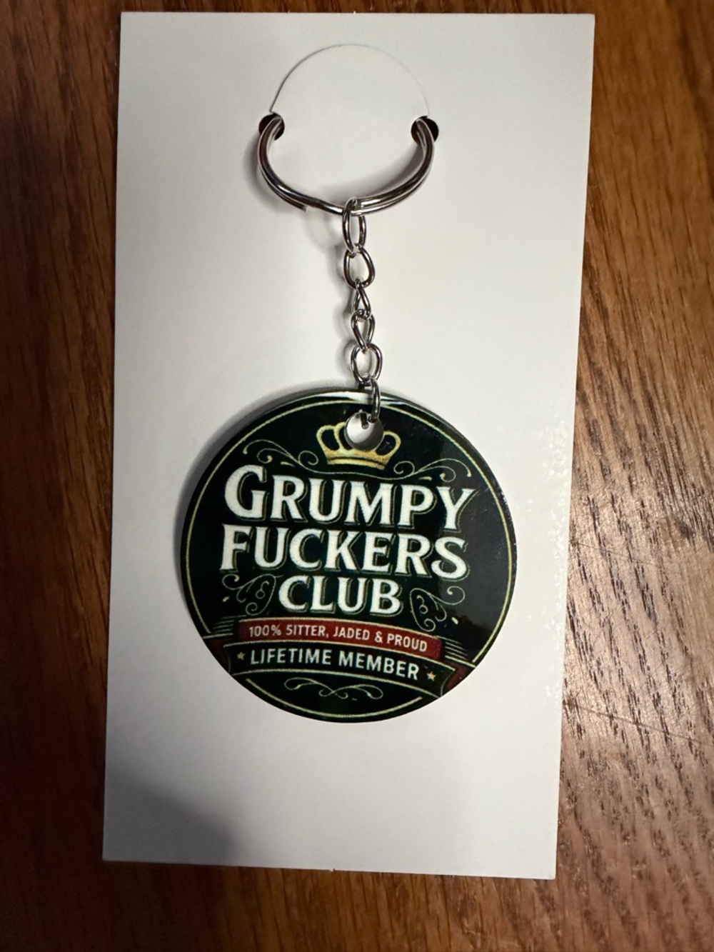 Grumpy F Club – Lifetime Member Keychain